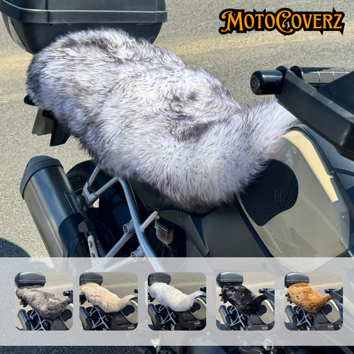Motorcycle seat pad sheepskin - pad,
