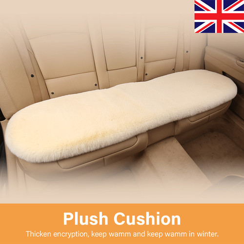 Faux sheepskin car back seat - faux,