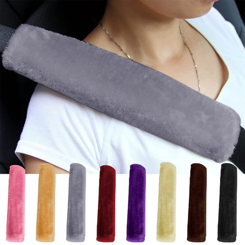 2pcs soft faux sheepskin seat - 2pcs,